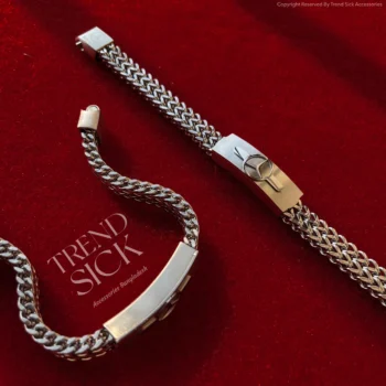 Mercedes Inspired Double Chain Bracelet